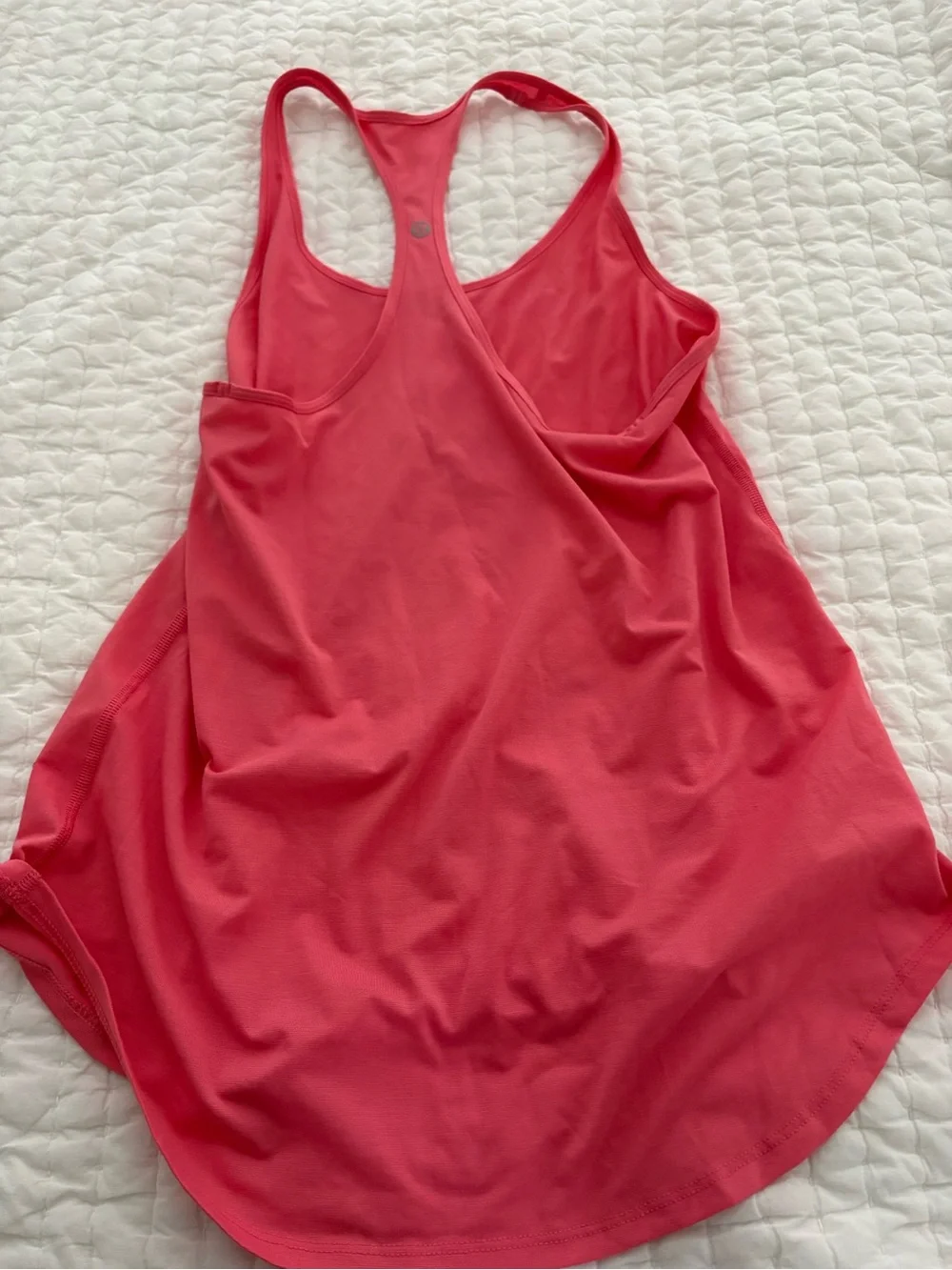 Lululemon razor back pink tank size 6